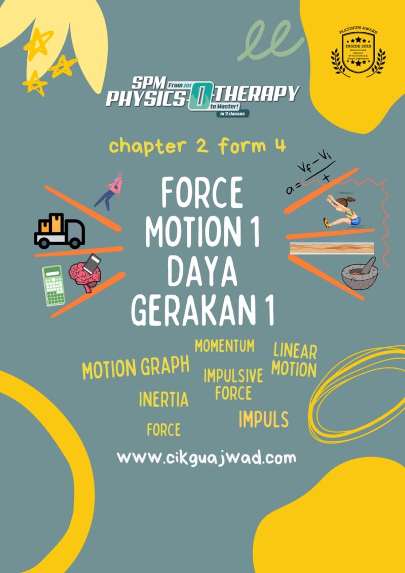 Buku Force Motion 1 (Fizik chapter 2 form 4) -Cikgu Ajwad